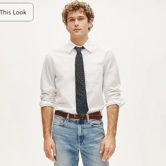 J Crew Classic Broken-in organic cotton oxford shirt - Picture 2 of 6